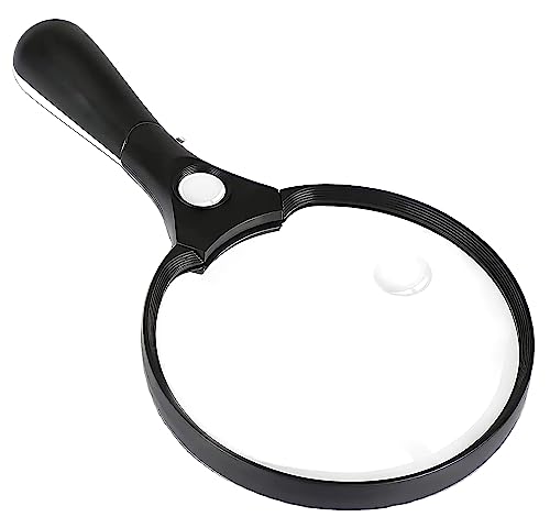 Magnifying Glass with LED Light, Led Magnifying Glass features for reading and magnifing object | Craft Magnifier, Gift for Reader Handheld Magnifying Glass for multipurpose usage