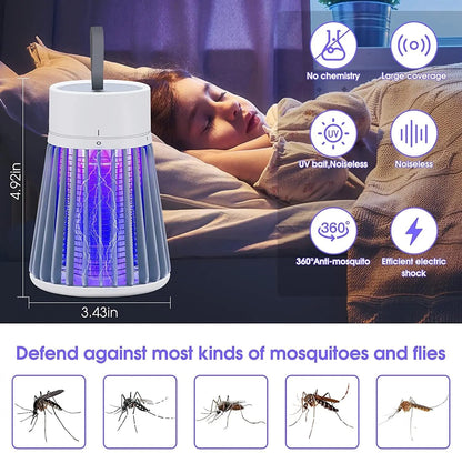 Eddies Gallery T3S4L 2 in 1 USB Mosquito Killer Trap Outdoor Electric Mosquito Killer Lamp Bug Zapper Mosquito Zapper Fly Zapper
